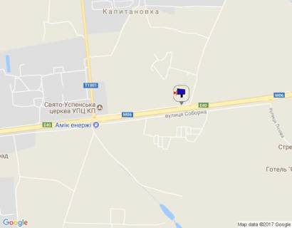Билборд B в Капітанівке, 6х3  с. Капітанівка, траса М-06 "Київ-Чоп" (Житомир), км 24+280 право, через 400м після Мега Маркету, за 600м до повороту на Базу "Снайпер" схема