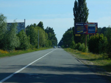 Billboard A in Khotnivka, 6х3  с. Хотянівка, траса Р-69 "Київ-Вишгород-Десна", км 32+900 право, через 300м після повороту на вул. Пришляхова, за 350м до автобусної зупинки, за 400м до екобази КОЗАНОСТРА Photo 1
