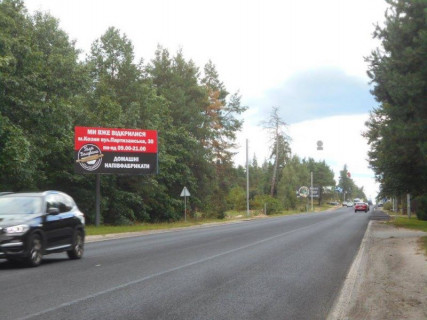 Билборд B в Козине, 6х3  Конча-Заспа, траса Р-01, км 30+750 право, за 100м до комплексу "QUEEN COUNTRY CLUB", через 220м після клініки "VIVA" фото 1