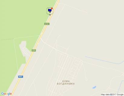 Билборд A на трассах Киевской области, 6х3  с. Нова Богданівка, чернігівська траса, траса М-01 "Київ-Чернігів-Нові Яриловичі", км 48+750 ліво, за 650м до автобусної зупинки, за 800м до повороту на с. Нова Богданівка схема