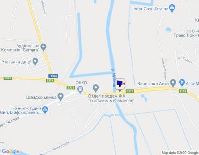 Білборд, Бігборд (Борд)  A у Ірпені м. Ірпінь, траса М-07, км 23+200 право, міст через р. Ірпінка, в'їзд у місто, за 375м до АЗС ОККО, через 400м після магазину АТБ, через 450м після магазину ФОРА, верх схема