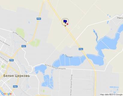 Билборд B в Киеве траса М-05 Київ-Одеса, км 81+740 право, через 445м після повороту на с. Пісчана схема