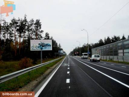 Билборд B в с. Козине, 6х3  Конча-Заспа, траса Р-01, км 29+050 право, котеджне містечко "РОМАНОВО", комплекс "Сезони SPA", ресторан "Giardino", супермаркет "Wine Time" фото 1