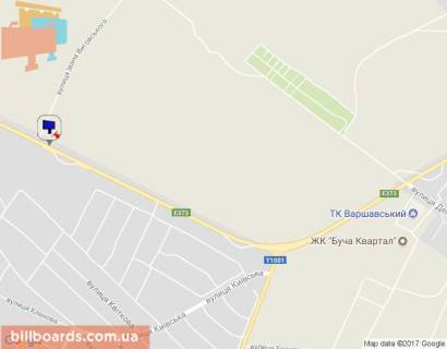 Billboard A in Vorzel, 6х3  m. Buca, trasa M-07 "Kiiv-Kovel'", km 32+000 pravo, navproti AZK  BRSM, ZK "Forest Lend" scheme