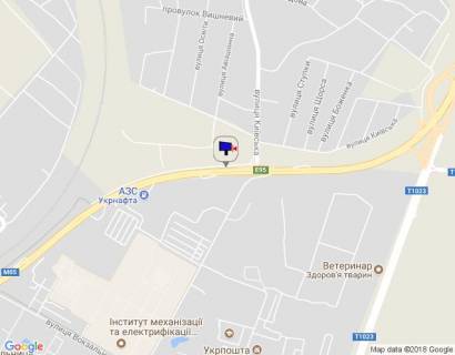 Білборд, Бігборд (Борд)  A у Глевасі, 6х3  смт. Глеваха, траса М-05 Київ-Одеса, км 27+250 право, виїзд з вул. Київська на Одеську трасу, автобусна зупинка, за 310м до АЗС Укрнафта, через 760м після розв'язки на м. Васильків, верх схема