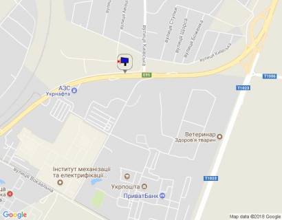 Билборд B в Глевахе, 6х3  смт. Глеваха, траса М-05 Київ-Одеса, км 27+250 право, виїзд з вул. Київська на Одеську трасу, автобусна зупинка, через 310м після АЗС Укрнафта, за 760м до розв'язки на м. Васильків, верх схема