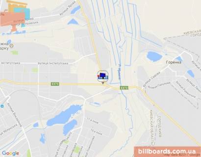 Билборд B в Буче, 6х3  м. Буча, траса М-07 "Київ-Ковель", км 24+100 право, вул. Шевченка, ЖК "Авіатор", напрямок з Бучі, в'їзд в Гостомель, за 100м до повороту на Ірпінь, верх схема