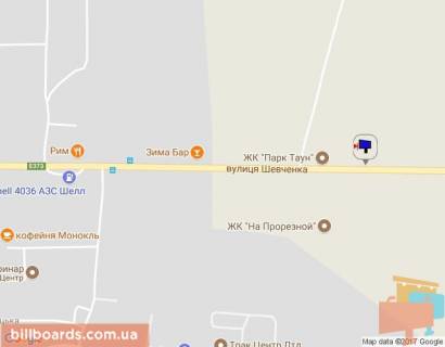 Билборд B в Буче, 6х3  м. Буча, траса М-07 "Київ-Ковель", км 25+100 право, вул. Шевченка, ЖК "Парк Таун", навпроти офісу ЖК "На Прорізній", верх схема