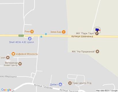 Билборд A в Буче, 6х3  траса М-07 "Київ-Ковель", км 25+300 право, вул. Шевченка, на перехресті (світлофорі), заїзд до ЖК "Парк Таун", ЖК "На Прорізній", низ схема