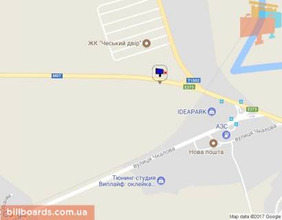 Билборд B в Ирпене, 6х3  м. Ірпінь, траса М-07 "Київ-Ковель", км 23+950 ліво, вул. Свято-Покровська, 30А, розвилка Ірпінь-Гостомель-Буча,  в'їзд у Бучу, низ схема