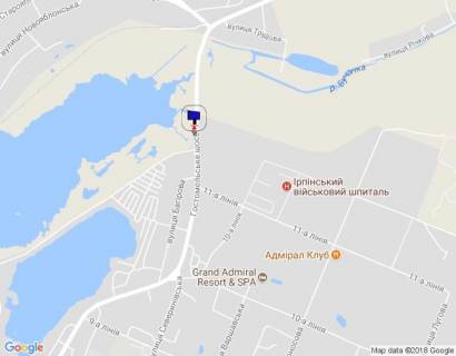 Билборд B в Ирпене м. Ірпінь, вул. Гостомельське шосе схема