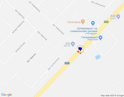 Билборд A в Киеве, 6х6  с. Гатне, траса М-05 Київ-Одеса, км 14+120 ліво, заїзд до Нової Лінії, навпроти АЗС SOCAR, низ схема