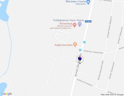 Билборд B в Василькове, 6х3  м. Васильків, вул. Декабристів, 78, після автобусної зупинки, після васильківської районної лікарні схема