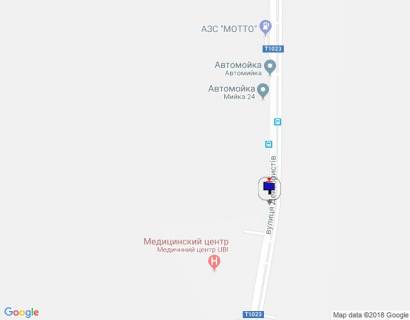 Білборд, Бігборд (Борд)  A у Василькові, 6х3  вул. Декабристів, навпроти 344, після АЗС МОТТО, перед медичним центром UBI схема