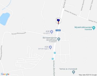 Билборд B в Василькове, 6х3  м. Васильків, вул. Декабристів, 63, після АЗС GLUSCO схема