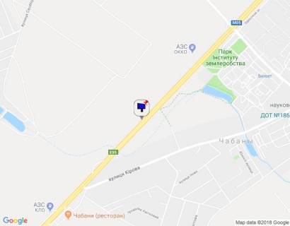 Билборд A в Чабаны, 6х3  с. Чабани, траса М-05 Київ-Одеса, км 15+960 право, через 580м після АЗС ОККО, за 370м до АЗС Marshal, низ схема