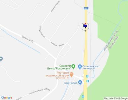 Билборд A в Лесниках (Киевской обл), 6х3  Дніпровське шосе, траса Н-01 "Київ-Знам'янка", км 20+450 право, за 350м до повороту на с. Лісники, верх схема