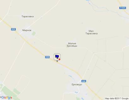 Билборд A в Єрківцях, 6х3  Черкаська траса, траса Н-08 "Бориспіль-Дніпро-Запоріжжя", км 28+940 ліво, за с. Єрківці, через 380м після повороту на вул. Жовтнева схема