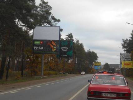 Білборд, Бігборд (Борд)  B у Бучі м. Буча, траса М-07, км 24+600 право, вул. Шевченка, заїзд до ЖК "Авіатор", виїзд з Бучі в Ірпінь, Гостомель, перед розв'язкою Ірпінь-Гостомель-Київ, верх Фото 1