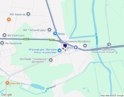 Билборд B в Ирпене, 6х3  м. Ірпінь, вул. Чкалова, в'їзд в м. Гостомель з м. Ірпінь, навпроти АЗС Параллель, перед зупинкою "Ірпінь", виїзд на трасу М-07 "Київ-Ковель" схема