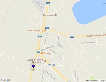 Билборд B в Вышгороде, 6х3  Траса Р-02 "Київ-Іванків-Овруч", км 19+300 право, перед КПП "Нові Петрівці", за 30м до повороту на завод SANDORA та HENKEL-Україна, через 170м після НПЦ "Фільмотехнік" схема
