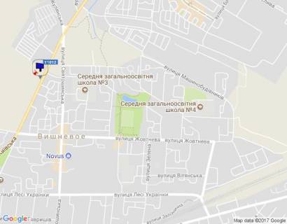 Billboard B in Vishnev m. Visneve, st. Kiivs'ka, 1/5, pered povorotom na st. Evropejs'ka, CENTR REMONTU KOROBOK PEREDAC scheme