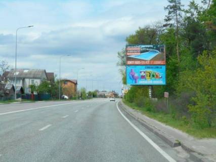 Билборд A в Гостомеле, 6х3  смт. Гостомель, траса М-07 "Київ-Ковель", км 22+050 право, вул. Кулішова, 13, перед поворотом на с. Горенка, верх фото 1