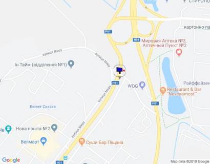 Билборд C в Обухове м. Обухів», вул. Київська,  (в''їзд в Обухів з Києва, Українки) схема