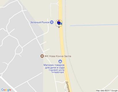 Билборд A в Ходосовке, 6х3  Дніпровське шосе, траса Н-01 "Київ-Знам'янка", км 23+000 право, садовий центр "Інтерфлора" схема