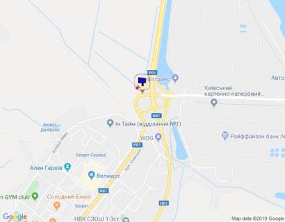 Билборд B в Обухове, 6х3  м. Обухів, право, виїзд з м. Обухів на вул. Промислова (в м. Українка) схема