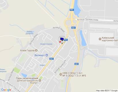 Билборд B в Обухове м. Обухів, вул. Київська, 123 (виїзд з Обухів на Київ, Українку) схема