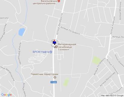 Билборд B в Василькове, 6х3  м. Васильків, вул. Декабристів, 52 (навпроти Податкової) автопарк  схема