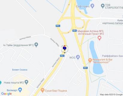 Билборд B в Обухове, 6х3  м. Обухів, вул. Київська, 168-К, в'їзд в м. Обухів з м. Києва, на повороті до АТБ, низ схема