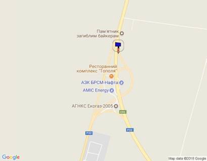 Билборд A в Киеве траса М-05 Київ-Одеса, км 79+085 ліво, за 250м до КПП ДАІ Біла Церква, через 260м після АЗС БРСМ та AMIC Energy схема