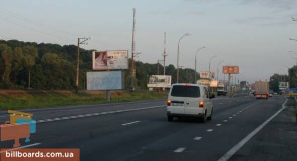 Білборд, Бігборд (Борд)  B у с. Лісники, 6х3  Дніпровське шосе, поворот на с. Лісники, траса Н-01 "Київ-Знам'янка", км 20 + 650 ліво Фото 1