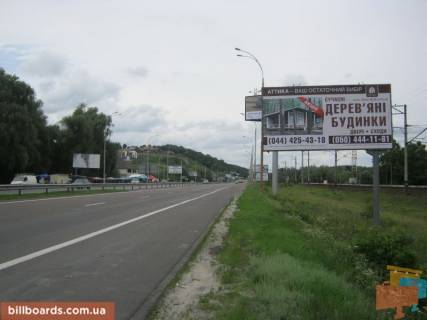 Билборд A в Лесниках (Киевской обл), 6х3  Дніпровське шосе, траса Н-01 "Київ-Знам'янка", км 21+150 ліво, за 250м до повороту на с. Лісники, за 500м до магазинів Сільпо та АТБ, за 650м до магазину Фора фото 1