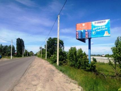 Билборд A в Погребах, 6х3  с. Погреби, вул. Кірова (початок масиву Діброва), виїзд в бік Києва (ж/м Троєщина) фото 1