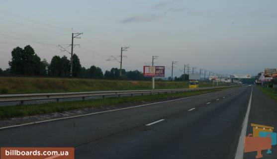 Билборд B на трассах Киевской области, 6х3  Дніпровське шосе, траса Н-01 "Київ-Знам'янка", км 21+850 ліво, через 1км після повороту на с. Лісники фото 1