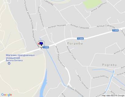 Билборд A в Погребах, 6х3  с. Погреби, вул. Кірова (початок масиву Діброва), в'їзд в Погреби з боку Києва схема
