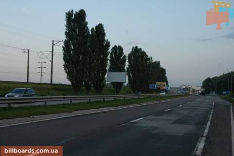 Билборд B в Киеве, 6х3  шосе Дніпровське (шосе Дніпропетровське), траса Н-01 "Київ-Знам'янка", км 22+950 ліво фото 1