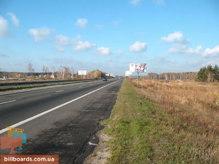 Билборд A в с. Романкове, 6х3  Дніпровське шосе, траса Н-01 "Київ-Знам'янка", км 30+300 ліво схема