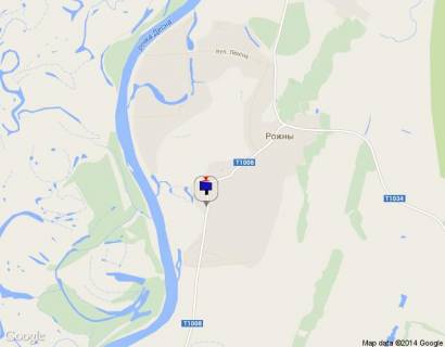 Билборд A в Рожнах с. Рожни, вул. Щорса,118 схема