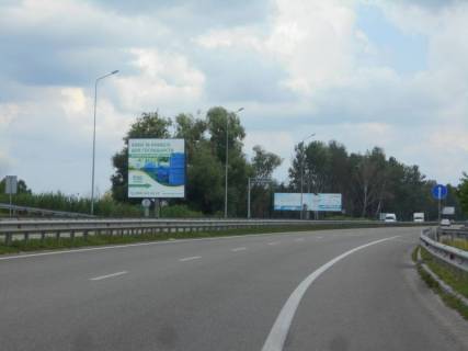 Білборд B у Обухові, 6х3  Дніпровське шосе, траса Н-01 "Київ-Знам'янка", км 43+100 право, розв'язка на м. Обухів та м. Українка, виїзд з м. Обухів в сторону м. Київ, низ Фото 1