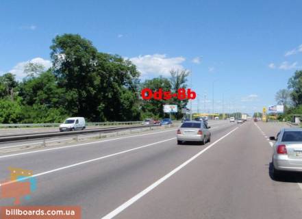 Билборд B в Чабаны, 6х3  с. Чабани, траса М-05 Київ-Одеса, км 17+030 право, біля АЗС КЛО схема