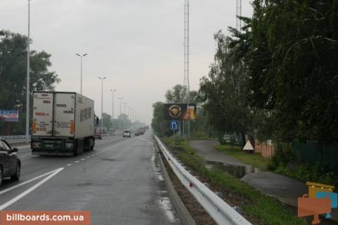Білборд, Бігборд (Борд)  A у с. Гуровщине, 6х3  с. Гурівщина, траса М-06 Київ-Чоп (Житомир), км 30 + 750 право, 150м за автобусних зупинки Фото 2