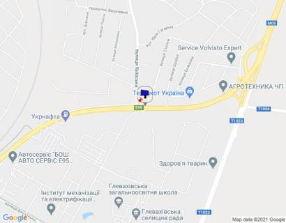 Билборд B в Глевахе, 6х3  смт. Глеваха, траса М-05 Київ-Одеса, км 27+040 право, поворот на вул. Київська, через 150м після автобусної зупинки схема
