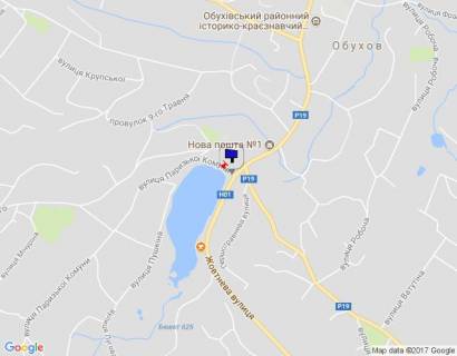 Билборд B в Обухове м. Обухів, ул.. Жовтнева, Центральна автостанція м. Обухів схема