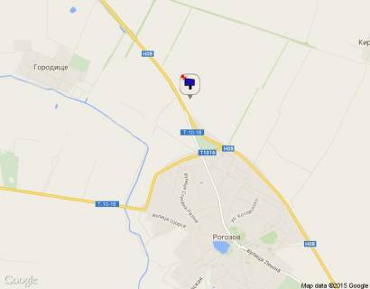 Билборд B в с. Рогозов Черкаська траса, Н-08 км 9+460 ліво, за с. Рогозів за АЗС "УкрНафта" схема