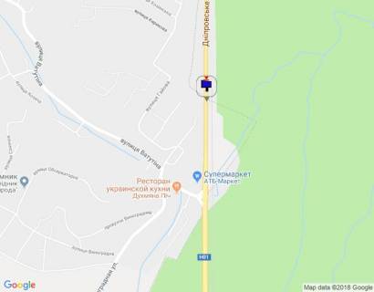 Билборд B в Лесниках (Тернопольской обл), 6х3  Дніпровське шосе, траса Н-01 "Київ-Знам'янка", км 20+370 ліво, виїзд з Києва, верх схема