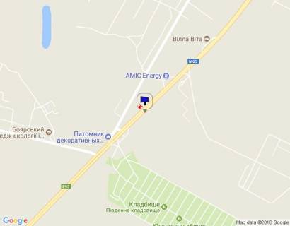 Билборд A в с. Вита-Почтовая, 6х3  с. Віта-Поштова, траса М-05 Київ-Одеса, км 21+610 ліво, за 450м до магазину Сільпо, заїзд на АЗС Shell, за 170м до АЗС БРСМ, через 430м після повороту на Боярку схема